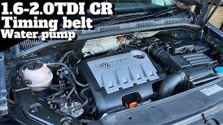 Replacing Your Vw 1620 TDI CR timing belt amp water pump [upl. by Devona]