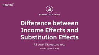 Difference between Income and Substitution Effects I A Level and IB Economics [upl. by Burck222]