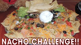 MASSIVE NACHO CHALLENGE FROM MAN V FOOD [upl. by Nalyk161]