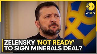 Ukrainian President Zelensky Not Ready To Sign Minerals Deal With US Report  World News WION [upl. by Fishback]