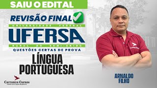 UFERSA  Língua Portuguesa  Reta Final  Questões Certas de Prova  Prof Arnaldo Filho [upl. by Vial188]