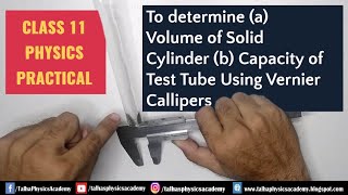 Vernier Caliper Class 11 Physics Practicals Sindh Board 2024 [upl. by Fidelio287]