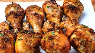 How To Make Boiled and Baked chicken drumsticks  crispy and delicious [upl. by Aineles]