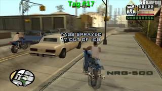 GTA San Andreas  100 Tags Guide [upl. by Llenahs370]