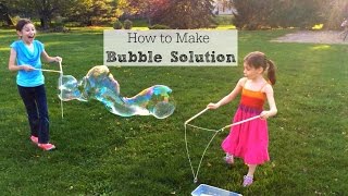 How to Make Homemade Bubble Solution Mega Bubbles [upl. by Suiramad]