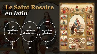 LE SAINT ROSAIRE en latin [upl. by Ariaec]