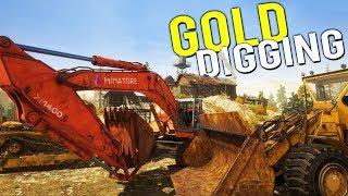 Our NEW GOLD DIGGING COMPANY Making Money Panning for Gold  Gold Rush Full Release Gameplay [upl. by Gordie]