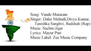 quotVANDE MATARAMquot Full Song With Lyrics ▪ Daler Mehndi Badshah ▪ SachinJigar ▪ ABCD 2 [upl. by Aylad]