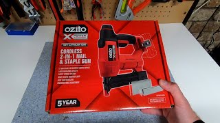 Ozito PXC Cordless Nail And Staple Gun [upl. by Annemarie566]