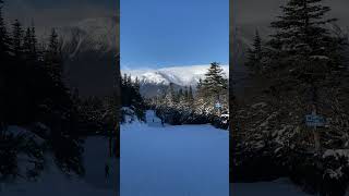 My view while skiing this morning at Wildcat Ski Area in New Hampshire newhampshire skiing [upl. by Lyndel]