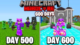 I Survived 600 Days in HARDCORE Minecraft [upl. by Annoif]