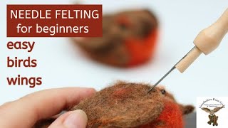 NEEDLE FELTED BIRDS WINGS  Lincolnshire Fenn Crafts [upl. by Gaven]