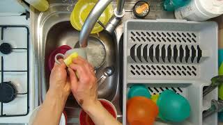 23 February 2025  Washing dishes clean with me transparent cleaning ASMR notalk Episode 1679 [upl. by Fawcette]