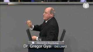 Gregor Gysi DIE LINKE Ziehen Sie die Bundeswehr noch 2010 ab [upl. by Tiffani678]