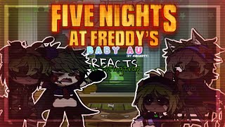 🍼 BABY PHANTOM ANIMATRONICS react to SPRINGTRAP 🐰🔪🩸  Gacha FNAF Baby AU [upl. by Beaudoin]