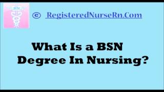 What Is a BSN Degree in Nursing Nurse Sarah QampA [upl. by Nicodemus]