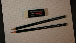 Faber Castell 9000 HB 2B and Eraser Review [upl. by Salokkin396]