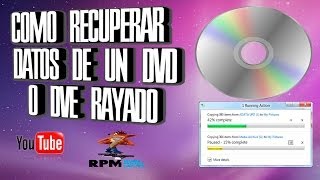 Como Recuperar Datos De Un CD O DVD Rayado Facilmente [upl. by Arihaj]