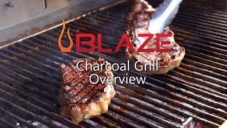 Blaze Charcoal Grill Overview amp Grill Test [upl. by Naujled]