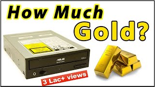 📀Gold Quantity in CD DVD ROMs  Gold Recovery Techniques [upl. by Nosille]