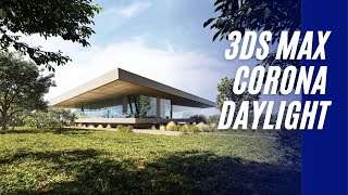 3D Tutorial  3ds Max  Corona Render  Exterior daylight lightning 🏠 [upl. by Athena]