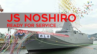 JS Noshiro Japanese 3rd Mogamiclass Frigate Is Commissioned [upl. by Tessie]