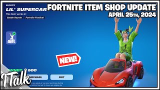 NEW LIL SUPERCAR EMOTE Fortnite Item Shop April 25th 2024 Fortnite Chapter 5 [upl. by Gnok]