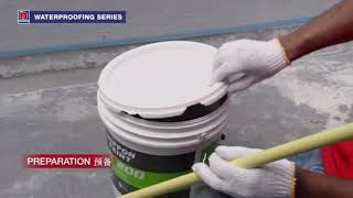 NIPPON PAINT FLEX 200 ARCYLIC WATERPROOFING cat lut sinar [upl. by Hercule496]