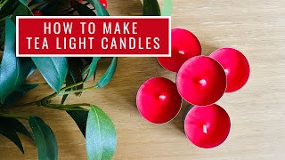 How To Make Tea Light Candles [upl. by Sammie785]