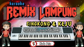 SINGKONG amp KEJU  KARAOKE REMIX LAMPUNG  NADA PRIA [upl. by Houlberg491]