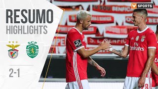 Highlights  Resumo Benfica 21 Sporting Liga 1920 34 [upl. by Nylacaj494]