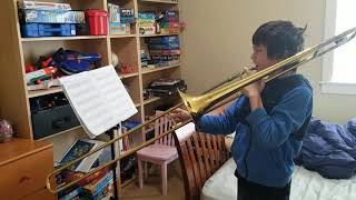 Noah Elsing  Happy Birthday on Trombone [upl. by Gilson]