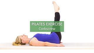 Pilates Exercise Corkscrew  Pilates Anytime [upl. by Tdnarb]