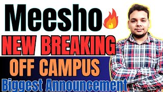 Meesho Biggest Direct Hiring  OFF Campus Drive  2024 Batch  2023  2022 Batch Hiring  Jobs [upl. by Aggy]