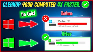 How to Clear All TEMP Files amp JUNK From Windows 10 amp Windows 11 Easy way [upl. by Nonnaehr]