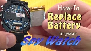 SPY WATCH Replace Battery or Upgrade Memory [upl. by Ysiad582]