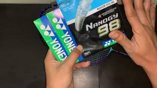 Review Senar Yonex Aerobite Vs BG 66 Ultimax Vs Nanogy 98 [upl. by Wheelwright949]