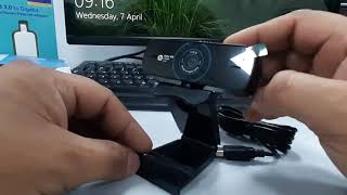 HP w300 1080p30 Fps FHD Webcam Builtin Dual Digital Mic  Review and Unboxing [upl. by Anivol727]