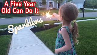 Sparklers for Kids A 5 Year Old Can Do It How to do Sparklers for Kids Sparkler Safety for Kids [upl. by Balduin296]