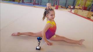 competition gymnastique poussine performance capucine 7 ans 2018 [upl. by Niram]