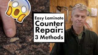 Do It Yourself Repair Laminate Counter Top  3 methods colorfill fix burns chips and cracks [upl. by Rothenberg815]