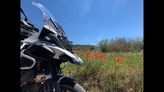 Motorradtour von Spanien nach Deutschland auf BMW Reiseenduro on u offroad durch Pyrenäen u Alpen [upl. by Ainimreh]