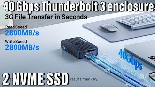 Acasis Thunderbolt 3 SSD Enclosure Review 40Gbps Speed amp RAID Power ⚡  Unboxing amp Test [upl. by Forbes]