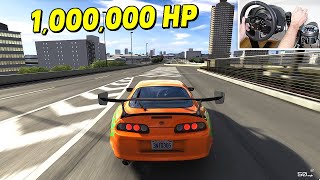 I added 1000000 HP to a Supra [upl. by Chamberlain]