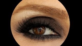 Koyu Kahve Smokey Eye Makyajı [upl. by Shyamal]