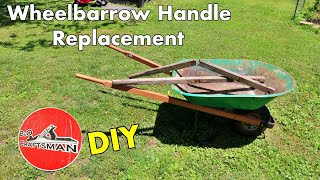 Wheelbarrow Handle Replacement DIY [upl. by Taka]