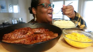 Sunday Soul Food Dinner Meatloaf Mashed Potatoes Corn [upl. by Lunsford]