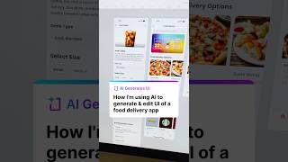 The Future of Food Ordering Apps AIGenerated UI Design Revolution 🍕 ui ux aidesign aitools [upl. by Akirdnwahs33]