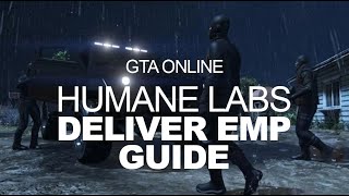 How to Complete ‚DELIVER EMP’ in the Humane Labs Raid Alone  GTA Online Heist Guide [upl. by Htessil]