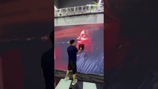 Wow The LED display fix was lightningfast ⚡ LEDVideoWall LEDDisplay shorts [upl. by Monetta]